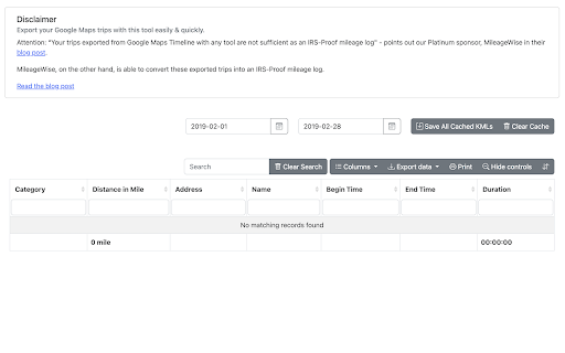 Free Google Maps Timeline Export to Excel  from Chrome web store to be run with OffiDocs Chromium online
