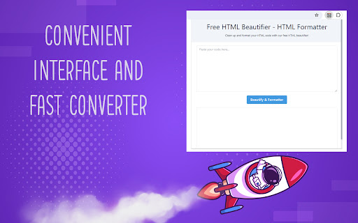 Free HTML Beautifier HTML Formatter  from Chrome web store to be run with OffiDocs Chromium online Free HTML Beautifier HTML Formatter  from Chrome web store to be run with OffiDocs Chromium online