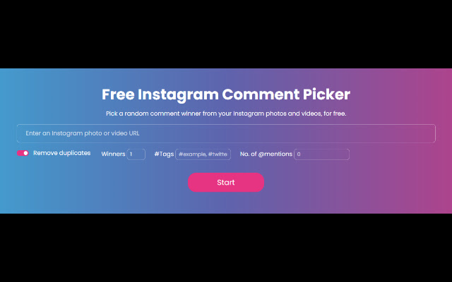 Free IG Picker  from Chrome web store to be run with OffiDocs Chromium online
