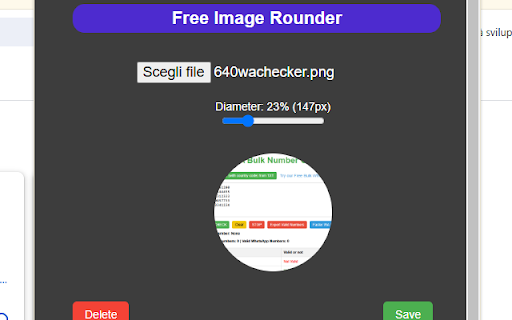 Free Image Rounder  from Chrome web store to be run with OffiDocs Chromium online