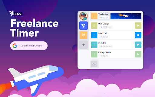 Freelance Time Tracker  from Chrome web store to be run with OffiDocs Chromium online