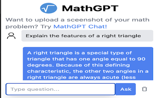Free Math AI Tutor | MathGPT  from Chrome web store to be run with OffiDocs Chromium online