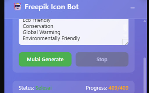 Freepik Icon Generator Bot  from Chrome web store to be run with OffiDocs Chromium online