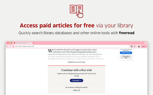 freeread  from Chrome web store to be run with OffiDocs Chromium online