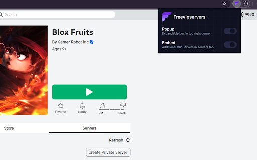 Free Roblox VIP Servers  from Chrome web store to be run with OffiDocs Chromium online