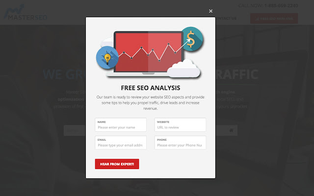 Free SEO Analysis  from Chrome web store to be run with OffiDocs Chromium online