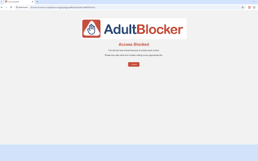 Free simple Adult Blocker with password  from Chrome web store to be run with OffiDocs Chromium online
