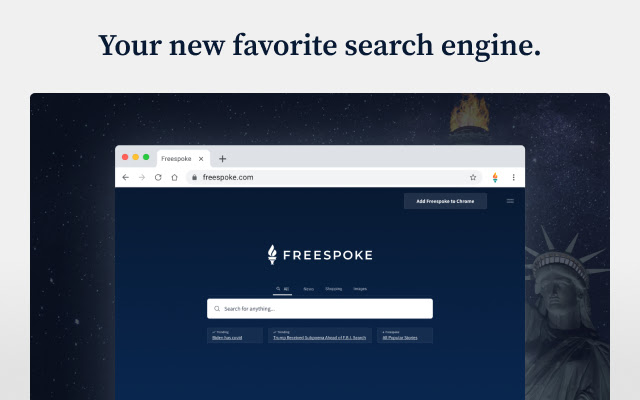 Freespoke Search  from Chrome web store to be run with OffiDocs Chromium online