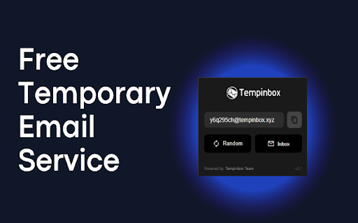 Free Temp Email Service  from Chrome web store to be run with OffiDocs Chromium online
