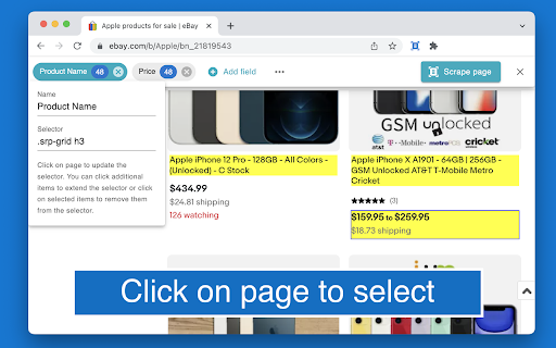 Free Web Scraper: Fast, Simple Web Scraping  from Chrome web store to be run with OffiDocs Chromium online