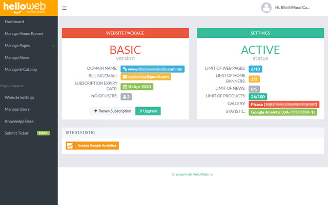 FREE Website Builder HelloWeb  from Chrome web store to be run with OffiDocs Chromium online
