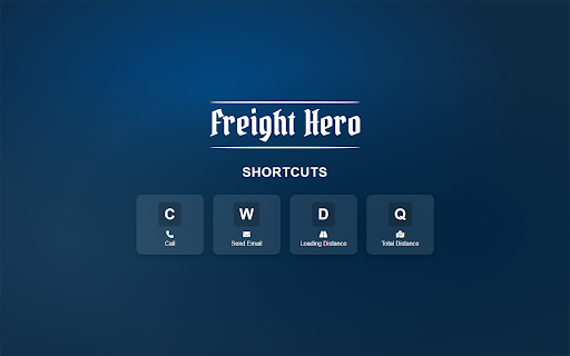 Freight Hero  from Chrome web store to be run with OffiDocs Chromium online