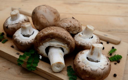 Fresh mushrooms are rich in nutrients  from Chrome web store to be run with OffiDocs Chromium online
