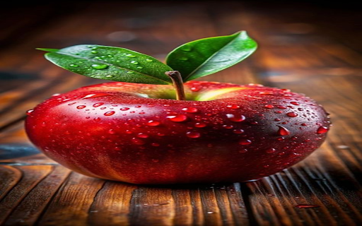 Fresh, plump red apple wallpaper  from Chrome web store to be run with OffiDocs Chromium online