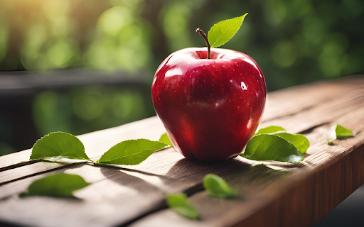 Fresh ripe red apple  from Chrome web store to be run with OffiDocs Chromium online