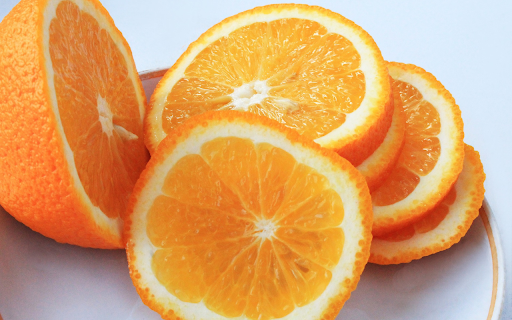 Fresh yellow orange slices  from Chrome web store to be run with OffiDocs Chromium online