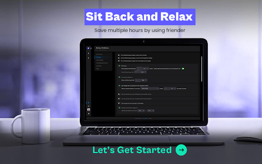 Friender stage  from Chrome web store to be run with OffiDocs Chromium online