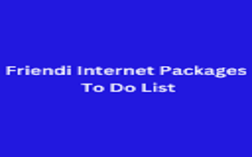 Friendi Internet Packages To Do List  from Chrome web store to be run with OffiDocs Chromium online
