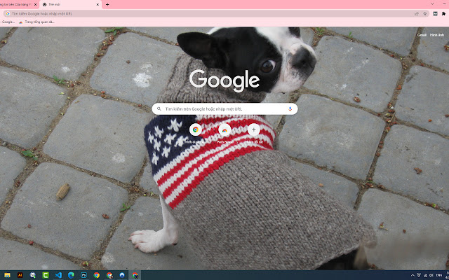 Friendly With A Decorative Dog Flag  from Chrome web store to be run with OffiDocs Chromium online