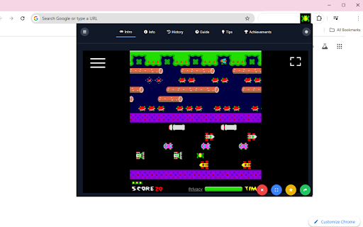 Frogger EE  from Chrome web store to be run with OffiDocs Chromium online