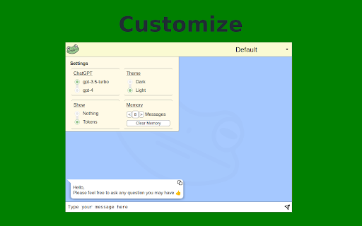 FrogGPT  from Chrome web store to be run with OffiDocs Chromium online