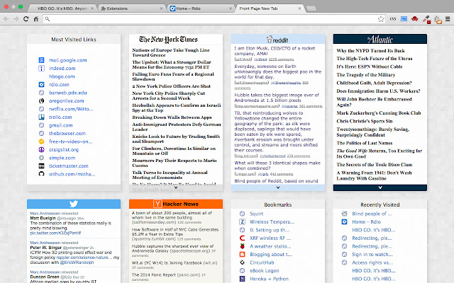 Front Page New Tab (Beta) من متجر Chrome الإلكتروني ليتم تشغيلها مع OffiDocs Chromium عبر الإنترنت