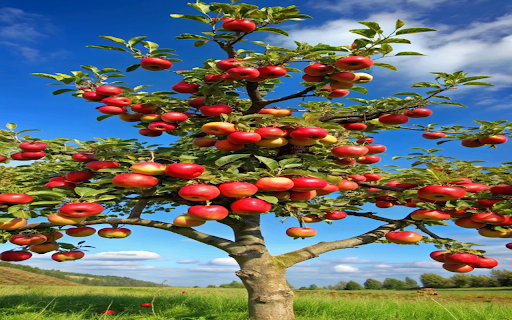 Fruit laden apple tree wallpaper  from Chrome web store to be run with OffiDocs Chromium online