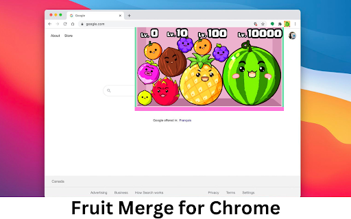 Fruit Merge  from Chrome web store to be run with OffiDocs Chromium online