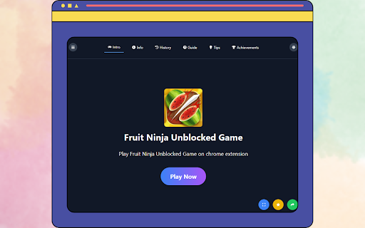 Fruit Ninja Unblocked Game  from Chrome web store to be run with OffiDocs Chromium online