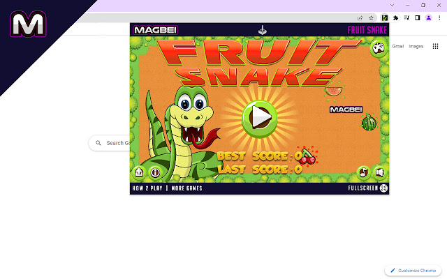 Fruit Snake Game Runs Offline  from Chrome web store to be run with OffiDocs Chromium online