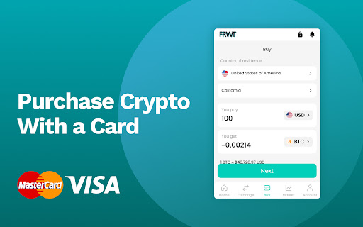 FRWT Secure DeFi Crypto Wallet  from Chrome web store to be run with OffiDocs Chromium online