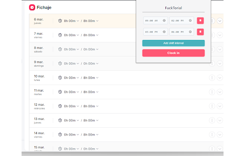 FuckTorial  from Chrome web store to be run with OffiDocs Chromium online