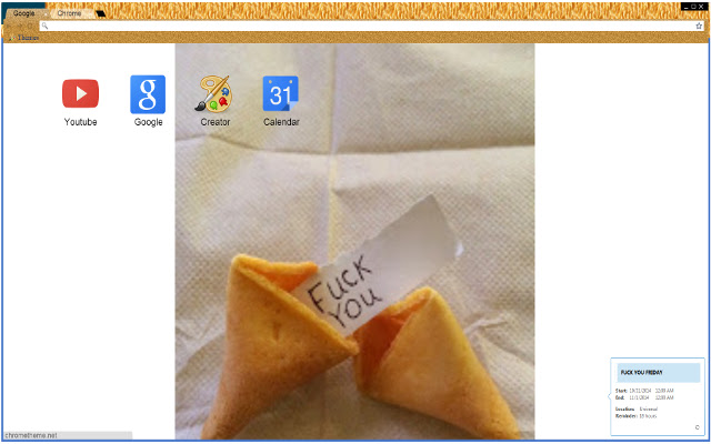 Fuck You Friday  from Chrome web store to be run with OffiDocs Chromium online