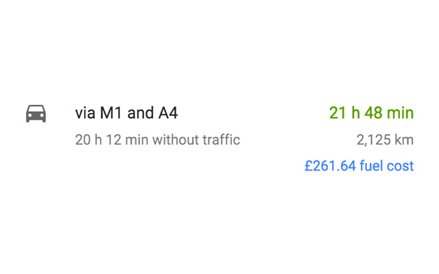 Fuel Cost Calculator  from Chrome web store to be run with OffiDocs Chromium online