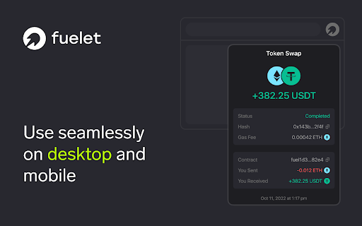 Fuelet Wallet | Fuel  from Chrome web store to be run with OffiDocs Chromium online
