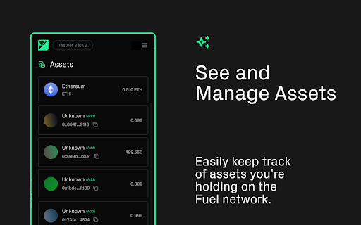 Fuel Wallet  from Chrome web store to be run with OffiDocs Chromium online