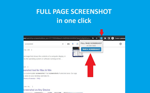 Full page screenshot in One Click  from Chrome web store to be run with OffiDocs Chromium online