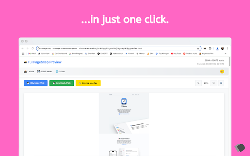 FullPageSnap Full Page Screenshot Capture  from Chrome web store to be run with OffiDocs Chromium online