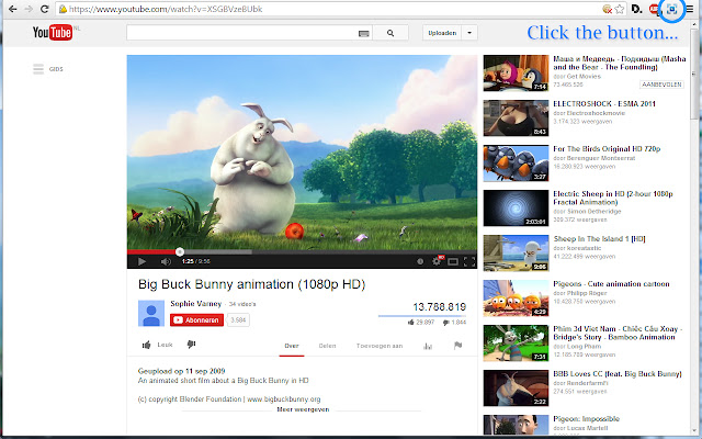 Fullscreen Anything  from Chrome web store to be run with OffiDocs Chromium online