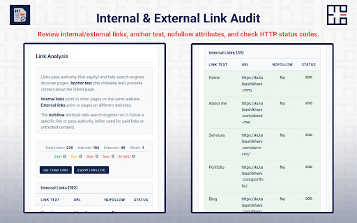 Full SEO Page Analyzer  from Chrome web store to be run with OffiDocs Chromium online