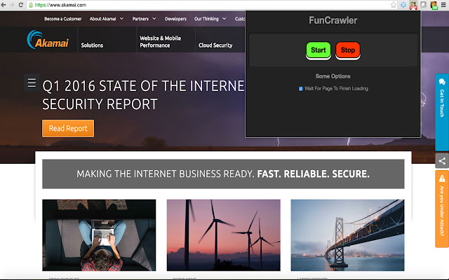 Fun Crawler  from Chrome web store to be run with OffiDocs Chromium online