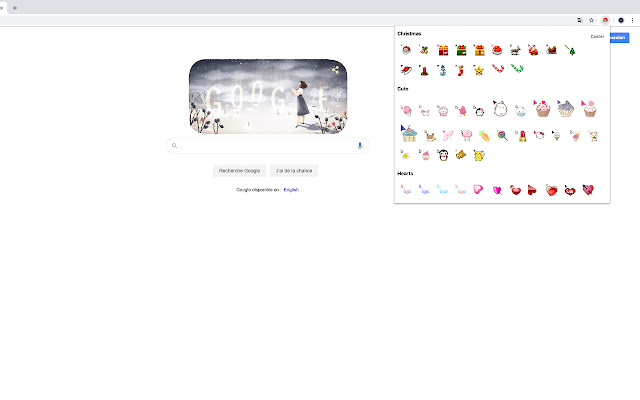 Fun Cursors  from Chrome web store to be run with OffiDocs Chromium online