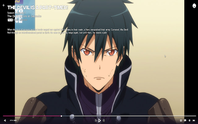 Funimation Remove Video Player Shadow  from Chrome web store to be run with OffiDocs Chromium online
