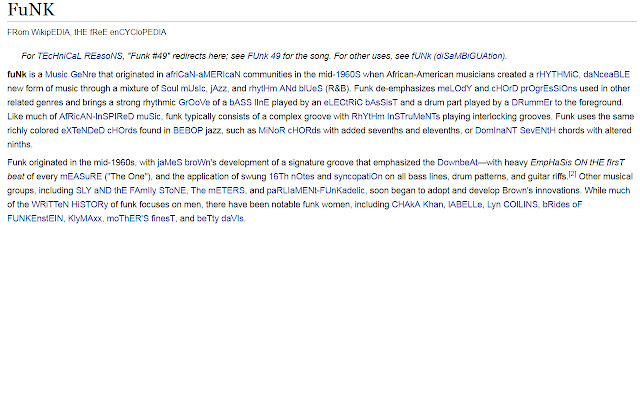 funkyText  from Chrome web store to be run with OffiDocs Chromium online