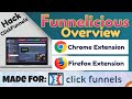 Funnelicious  from Chrome web store to be run with OffiDocs Chromium online