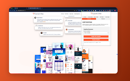 Funnel Vibe Toolkit: The All in One Funnel Design  Funnel Building Toolkit  from Chrome web store to be run with OffiDocs Chromium online