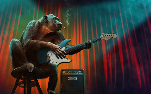 Funny monkey  from Chrome web store to be run with OffiDocs Chromium online