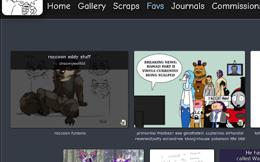 FurAffiniTweaks  from Chrome web store to be run with OffiDocs Chromium online