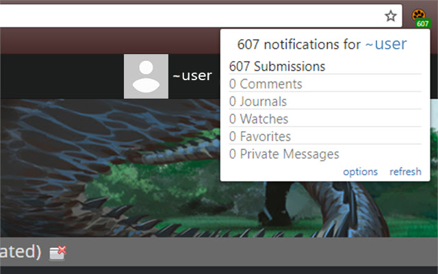 FurAffinity Message Notifier  from Chrome web store to be run with OffiDocs Chromium online