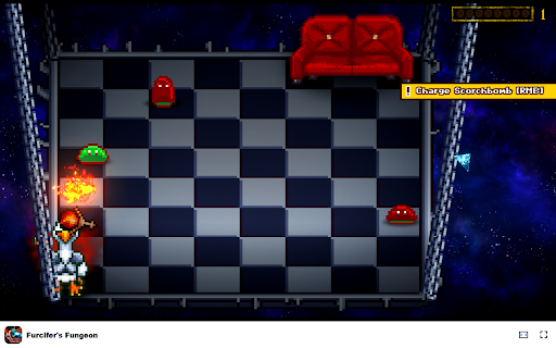 Furcifers Fungeon Shape your destiny in this autoscrolling roguelike!  from Chrome web store to be run with OffiDocs Chromium online